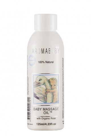 Aromababy Baby Massage Oil with Organic Lavender and Rose 100ml