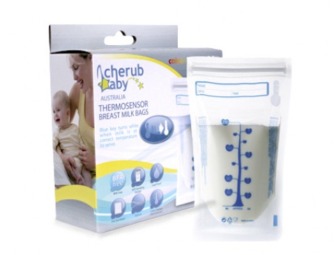 Cherub Baby Natripur ThermoSensor Breast Milk Bags 50 pack