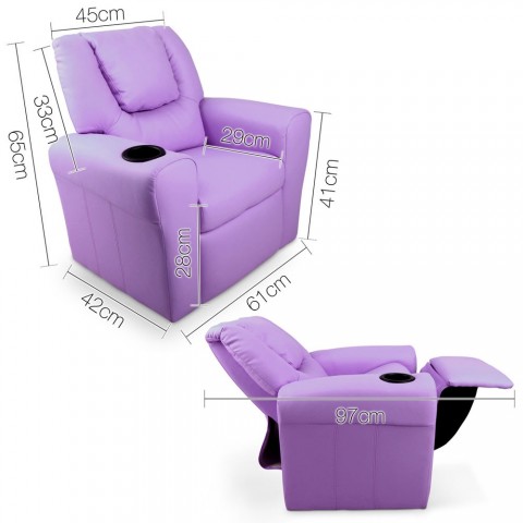 Kids Recliner - Purple Kids Recliner - Purple