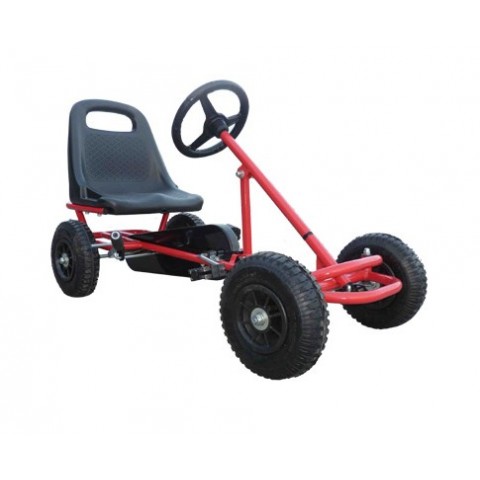 Kids Pedal Powered Racing Go Kart Red