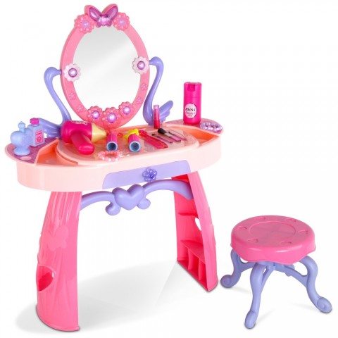 kids play set-make-up-dresser-28-piece-pink kids play set-make-up-dresser-28-piece-pink