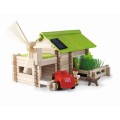 Jeujura Ecological Cottage - 145 Piece Wooden Construction Set