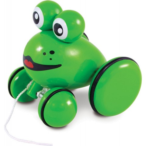 Vilac Youpla The Frog Pull Toy 