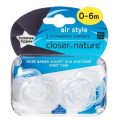 Tommee Tippee Closer To Nature Air Soother 2 Pk 0-6 months