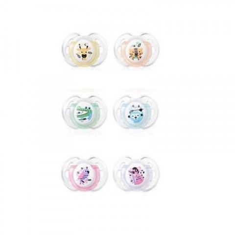 Tommee Tippee Closer To Nature Fun Soother 2 Pk 0-6 months