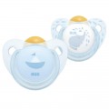 NUK Baby Blue Silicone Soother 2 pack - Size 2 (6 - 18 months)