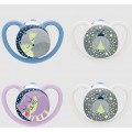 NUK Space Night Silicone Soother 2 pack - Size 1 (0 - 6 months)