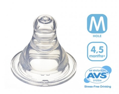 Pigeon Peristaltic Slim Neck Teat M 2pk