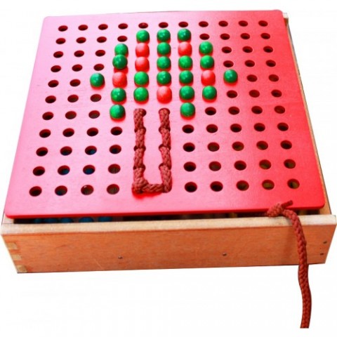 Qtoys Froebel Gifts J2 Pegs And Lacing Box