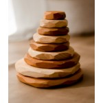 Qtoys Two Tone Wooden Stacking Stones